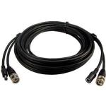 Dynamix CCRG59WP-15 75 Ohm Coax BNC Male to Male with 3.5mm Power Cable - 15m 0.75mm Power - Male/Female Power Connectors - For Security Cameras