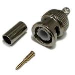 Dynamix BNC-CTC6 3 pcs RG6 75ohm BNC Connector Crimp Type for security cameras