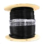 Dynamix RG-6 Shielded Cable - 152m - Black 75 Ohm - 16 AWG Solid Core - Foil and Braid Shield