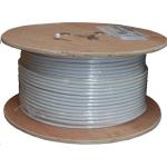 Dynamix C-RG6-152 WH 152M Roll RG6 Shielded Cable White 75 Ohm. 18 AWG solid core. Foil and braid shield. RG-6