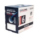 Dynamix C-C6-SLD24-BLUE Cat6 UTP Solid Cable Roll - 305m - Blue 250MHz - 24AWG x 4P - External O.D. 4.9mm - PVC Jacket - REELEX II Pull Box