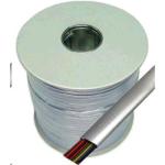 Dynamix C-RJ45 R 300M Roll 8 Wire Flat Cable. Silver colour supplied on a reel