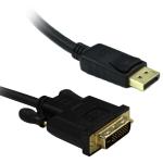 Dynamix C-DP-DVIDM-1H DisplayPort to DVI-D Male Cable - 1.5m Max Resolution 1080p 60Hz