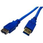 Dynamix C-U3-1 1M USB3.0 Type A Male to Female Extension Cable. Colour Blue