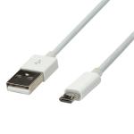 Dynamix C-U2AMICB-1.2WH USB-A 2.0 to USB Micro B Cable - 1.2m - White