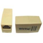 Dynamix A-RJ12 1:1 Voice Rated RJ-11/RJ-12 6 Conductor 2 Way Joiner (2 Sockets - Beige)