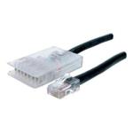 Dynamix PL-110RJ4P-3 Cat5e 110 to RJ45 Patch Lead - 3m - Black 4 Pair - A Spec - Made to Order