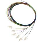 Dynamix FPT-OM3LC-6 OM3 LC Pigtail - 6 Pack - 2m Multimode - Colour Coded - 900um - Tight Buffer
