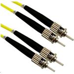 Dynamix FSM-STST-1 OS1 ST to ST Fibre Lead - 1m - Yellow 9 Micron - Duplex - Singlemode - G657A1 Bend Insensitive - LSZH Jacket