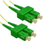 Dynamix FSM-SCASCA-5 OS1 SC APC to SC APC Fibre Lead - 5m - Yellow 9 Micron - Duplex - Singlemode - G657A1 Bend Insensitive - LSZH Jacket