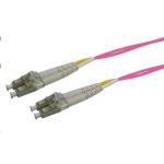 Dynamix FL-LCLCOM4-0 OM4 LC to LC Fibre Lead - 50cm - Raspberry Pink 50 Micron - Duplex - Multimode