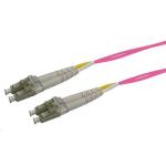 Dynamix FL-LCLCOM4-1 OM4 LC to LC Fibre Lead - 1m - Raspberry Pink 50 Micron - Duplex - Multimode