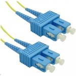 Dynamix FSM-SCSC-10 OS1 SC to SC Fibre Lead - 10m - Yellow 9 Micron - Duplex - Singlemode - G657A1 Bend Insensitive - LSZH Jacket
