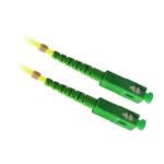 Dynamix FSM-SCASCA-10 OS1 SC APC to SC APC Fibre Lead - 10m - Yellow 9 Micron - Duplex - Singlemode - G657A1 Bend Insensitive - LSZH Jacket