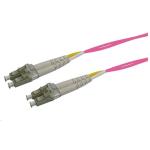 Dynamix FL-LCLCOM4-15 OM4 LC to LC Fibre Lead - 15m - Raspberry Pink 50 Micron - Duplex - Multimode