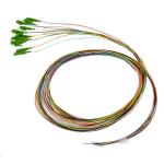 Dynamix FPT-OS1LCA-12 OS1 LC APC Pigtail - 12 Pack - 2m Singlemode - Colour Coded - 900um - Tight Buffer