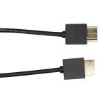 Dynamix C-HDMI2BLK-2 2M HDMI BLACK Nano High Speed With Ethernet Cable - Designed for UHD Display up to 4K2K60Hz - Slimline Robust Cable - Supports CEC 2.0, 3D, & ARC - Supports Up to 32 Audio Channels
