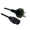 Dynamix C-POWERC0 10A 3 Pin Plug to IEC C13 Power Cord - 50cm - Black SAA Approved - AU/NZ Dynamix C-POWERC0 10A 3 Pin Plug to IEC C13 Power Cord - 50cm - Black SAA Approved - AU/NZ