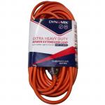 Dynamix PEXT-EHD30 30M 240v Extra Heavy Duty Power Extension Lead (3 Core 1.5mm) Power-On LED in Clear Moulded Plastic 10A Plug Orange Colour