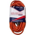 Dynamix PEXT-EHD30 30m Extra Heavy Duty Power Extension Lead - Orange (3 Core 1.5mm) Power-On LED in Clear Moulded Plastic 10A Plug