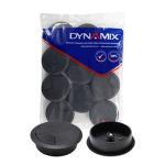 Dynamix CG80BK-10 Round Desk Grommet - 80mm - Black - (10 Pack) Easily & Neatly Store Power / Communication / Audio / Video / Computer / Data Cables - Perfect for Desks & Workstations
