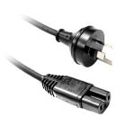 Dynamix C-POWERC15-2 3 Pin to IEC C15 Power Cord - 2m Notched - Rubber Flex - 1.0mm Copper Core
