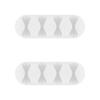 Goobay 70400 Cable Management Clip - White 4 Slots Goobay 70400 Cable Management Clip - White 4 Slots