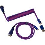 Keychron CAB-1 Premium Coiled Straight Aviator Cable - Purple