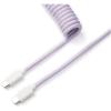 Keychron CAB-17 Coiled USB-C Straight Aviator Cable - Light Purple Keychron CAB-17 Coiled USB-C Straight Aviator Cable - Light Purple