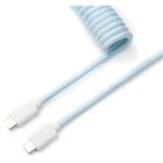 Keychron CAB-19 Coiled USB-C Straight Aviator Cable - Light Blue