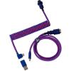 Keychron CAB-3 Premium Coiled Angled Aviator Cable - Purple Keychron CAB-3 Premium Coiled Angled Aviator Cable - Purple