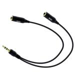 Moki ACC-SPLITC 3.5mm Audio Splitter Cable - Black