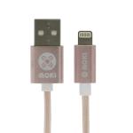 Moki ACC-MSTLCAKSRG SynCharge USB-A to Lightning Cable - 3m - Rose Gold Braided - King Size
