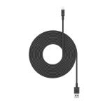 Mophie Premium USB-A to Lightning Cable - 3m - Black MFi Certified - Durable Braided Nylon - Heavy-Duty Construction - Anodized Matte Aluminium Connectors - Universal Compatibility
