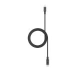 Mophie Premium USB-C to Lightning Cable - 1m - Black Fast Charging - MFi Certified - Durable Braided Nylon - Heavy-Duty Construction - Anodized Matte Aluminium Connectors - Universal Compatibility