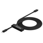 Mophie Essential USB-C to Lightning Cable - 1m - Black Fast Charging - MFi Certified - Durable Braided Nylon - Heavy-Duty Construction - Anodized Matte Aluminium Connectors - Universal Compatibility