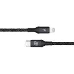 Momax Elite-link 0.3m USB-C to Lightning Cable - Space Grey, Apple MFi & USB-IF Certified, Tough and Enduring, Up to 2.5 Times Charging Faster on iPhone 14/13/12/11/SE (2020)/XS/8 Series With The Use Of 20W PD Power Adapter