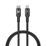 Momax Elite-link 3m USB-C to Lightning Cable - Space Grey, Apple MFi & USB-IF Certified, Tough and Enduring, Up to 2.5 Times Charging Faster on iPhone 14/13/12/11/SE (2020)/XS/8 Series With The Use Of 20W PD Power Adapter