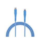 Momax Tough Link 1.2m USB-C to Lightning Cable - Blue, Apple MFi & USB-IF Certified, HEAVY DUTY, Durable & Flexible Up to 2.5 Times Charging Faster on iPhone 14/13/12/11/SE (2020)/XS/8 Series With The Use Of 20W PD Power Adapter