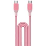Momax 1-Link Flow 60W USB-C Cable - 1.2m - Pink PD Fast Charging - Translucent Design - High Quality TPE & Silicon - Supports Apple iPhone / iPad Pro / iPad Air / Samsung / Oppo / Oneplus / Nothing Phone