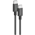 Momax Elite 60W 0.5m USB C-C PD Fast Charging Cable Black - Support Apple iPhone, Samsung, Oppo, Oneplus, Nothing phone Fast Charging, Triple Braided Nylon - Aluminium Housing