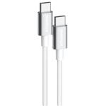 Momax Elite 60W USB-C Cable - 50cm - White PD Fast Charging - Triple Braided Nylon - Aluminium Housing - Supports Apple iPhone / Samsung / Oppo / Oneplus / Nothing Phone