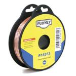 PUDNEY P18353 Speaker Audio Wire 0.75mm - Clear/Red - 15m