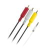 PUDNEY P1225 AV Audio/Video 3.5mm to RCA Cable - 2m 4-Pole - PVC PUDNEY P1225 AV Audio/Video 3.5mm to RCA Cable - 2m 4-Pole - PVC