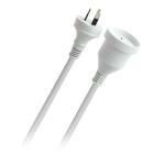 PUDNEY P4102 2m Power Extension Cord AU/NZ SAA APPROVED 240v AC Power Lead - 3 Pin AC Connector