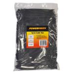Powerforce POWCT1503BK-1000 UV Resistant - Nylon 6/6 Cable Tie - 150mm x 3.6mm - Black - 1000 Pack Indoor / Outdoor - UL 94V-2 Flammability Rating - MIL-S-23190E Tensile Strength - Carbonate A