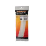 Powerforce POWCT2004NT-100 Standard - Nylon 6/6 Cable Tie - 200mm x 4.8mm - Natural - 100 Pack Indoor - UL 94V-2 Flammability Rating - MIL-S-23190E Tensile Strength