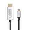 Promate HDLINK-60H 4K 60Hz USB-C to HDMI Cable - 1.8m - Grey Gold Plated Connectors - Plug & Play - Thunderbolt 3 Compatible - Supports MacBook Pro / Chromebook Pixel / Samsung S9 / S8 / Note 8 - PVC Promate HDLINK-60H 4K 60Hz USB-C to HDMI Cable - 1.8m - Grey Gold Plated Connectors - Plug & Play - Thunderbolt 3 Compatible - Supports MacBook Pro / Chromebook Pixel / Samsung S9 / S8 / Note 8 - PVC