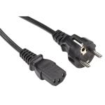 RackPower CM0SC200 10A Schuko to C13 Cable - 2m - Black 0.75mm2 - PVC