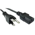 RackPower CM18AC457 10A NEMA 5-15P to C13 Cable - 4.57m - Black 18AWG - PVC